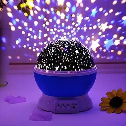 Moon Night Light Lamp – Starry Sky Projector for Kids & Home Decoration