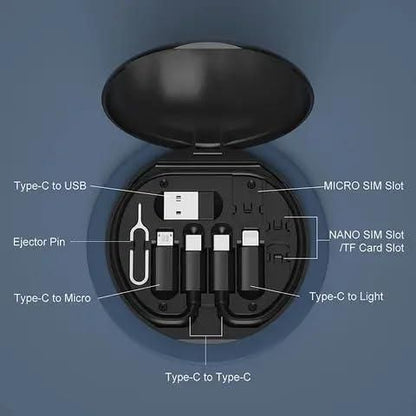 60W Multi Type-C Fast Charging Travel Cabel Set