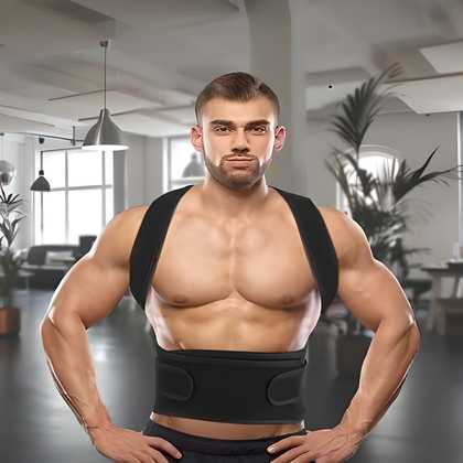 Posture Corrector Belt for Men & Women – Adjustable Back & Shoulder Support, Pain Relief & Posture Trainer