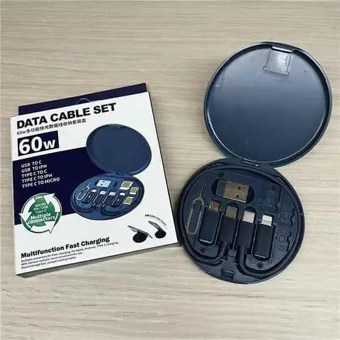 60W Multi Type-C Fast Charging Travel Cabel Set